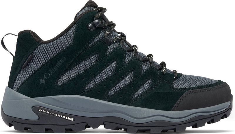Columbia Redmond 4 waterdichte halfhoge trekking- en wandelschoenen voor dames, Zwarte Citron Haze, 41.5 EU