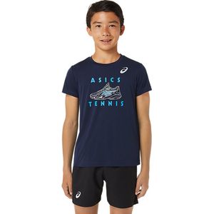 Asics Boys T-Shirt Graphic SS Top Jongens Blauw