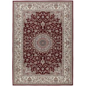 Dunya Klassiek - Oosters Vloerkleed - Rood - Laagpolig - Wasbaar - Anti-Slip - 160x230 CM