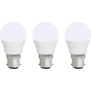 VITO LED Kogelamp G45 B22 - 7W (vervangt 50W) - 533lm - 6400K - 220-240V - Ø50mm - Energiezuinig - 3 stuks