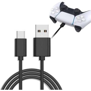 Oplaadkabel 1 meter Zwart - Geschikt voor Playstation 5 Xbox X Series / Controller S / Nintendo Switch/SwitchLite/Pro - Oplader Controller Kabel