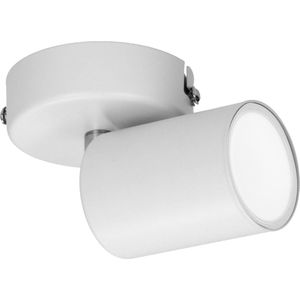Plafondlamp geschikt voor spotjes - Draaibare Opbouwspot - Ook geschikt als Wandlamp binnen - Doa Sp 1 - Wit