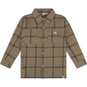 Daily Seven Hemd ruit flanel - Kaki - Maat 128