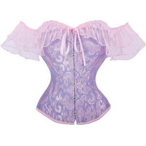 Dames kanten korset top met bloemenprint voor shapewear