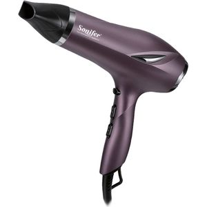 Sonifer SF-9507 Föhn - 2300W - Donkerpaars | Professionele Haardroger met Diffuser & Cool Shot