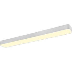 LED Plafondlamp - Plafondverlichting - Torna Astinto - 37W - Aanpasbare Kleur - Dimbaar - Rechthoek - Mat Wit - Aluminium