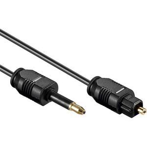 Powteq - 1 meter premium optische geluidslabel - mini Toslink naar Toslink kabel