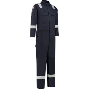 Dapro Diamond Multinorm Overall - Maat 48 - Marineblauw - Vlamvertragend , antistatisch , lasnorm , vlamboog en chemicaliën resistent - Werkoverall / Werk overall / Klus overall / Klusoverall