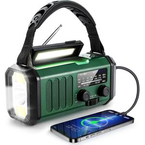 OIMG - Noodradio - 20000mAh - Premium-versie - Professioneel - Multifunctioneel - Solar - Handbediende generator - LED-zaklamp
