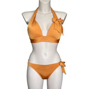Cyell Shiny Bronze halter bikini set 36c + 36 / 70C + S