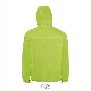 SOL'S Unisex Lined Windbreaker Skate Jacket L947 - Neon Lime/Royal Blue 241 - XL