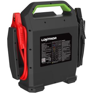 Lokithor Jumpstarter J10000HD - 12V/24V - 10.000A - LED Spotlight - Powerbank