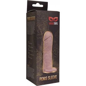 Power escorts Super Soepele Realistische Penis Sleeve - 16 Cm