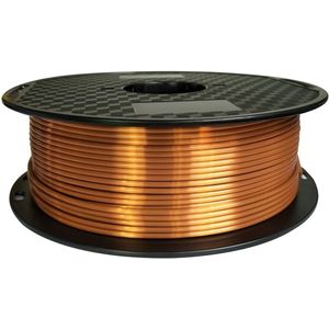 Zijde Koper PLA 2,85 mm 3D-Printerfilament Glanzend - 1 kg - Metaal Printmateriaal - Rood Koper - Hoge kwaliteit 3D-printen