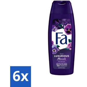 6 x Fa - Luxurious Moments - Douchecrème - Roze Viooltjes - 250 ml - Douchecrème - Roze Viooltjes - Luxe Douche - Huidverzorging - Verfrissende Douche