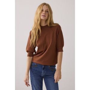 Summum - 7s7935-7980 - Sweater - Cacao - Korte Mouwen