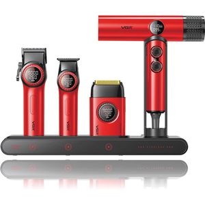 Professionele Haartrimmer Set - 4-in-1 Haarverzorging met Trimmer, Foil Shaver en Haardroger