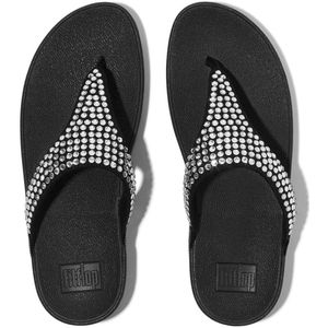 FitFlop - Lulu Maxi-Crystal Toe-Post Sandals - Zwart - Slipper
