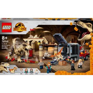 LEGO Jurassic World T. Rex & Atrociraptor Dinosaurus Ontsnapping - 76948