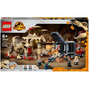 LEGO Jurassic World T. Rex & Atrociraptor Dinosaurus Ontsnapping - 76948