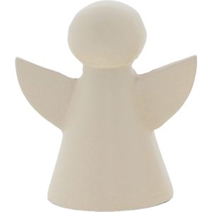 Home Society - Deco engel - Gaby - Metaal - Maat S - Beige - 8 x 7 x 5 cm