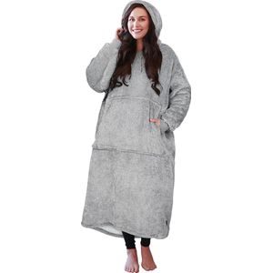 Luxe hoodiedeken - hoodie knuffeltrui hoodiedeken deken met mouwen