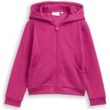 Tom Tailor - Sweatvest - Smooth Magenta - Met Print