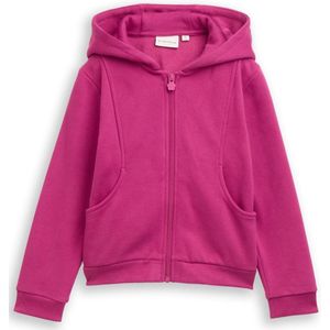 Tom Tailor - Sweatvest - Smooth Magenta - Met Print