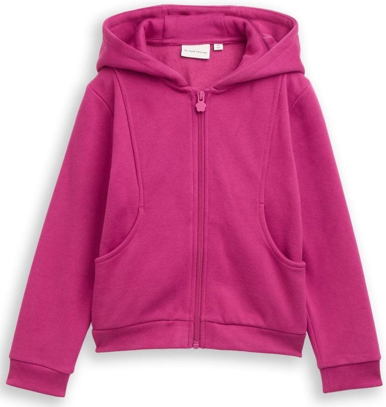 Tom Tailor - Sweatvest - Smooth Magenta - Met Print