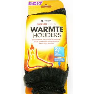 Thermosokken – Oneffen Donkergrijs – Maat 34/39 – 1 Paar – Warme Sokken – Voorkom Koude Voeten