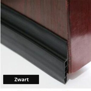V&P Tochtstrip - Aanpasbare Tochtstopper - Zelfklevende tochtstrip voor deuren – Tochthond – Tochtkussen – Tochtband – Duurzaam – Isolatie - Zwart - 100 cm x 5 cm
