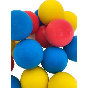 Tennis Foamballen | Set van 20 ballen | Hoge dichtheid | Foam ballen set gekleurd 9 cm | Soft foam tennisballen voor kinderen