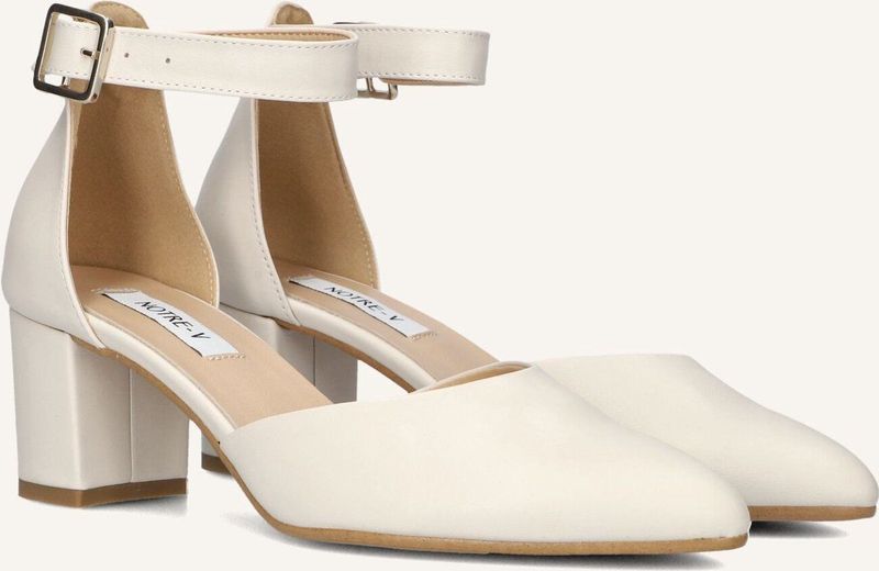 Notre-v - 12625 - Pumps - Wit - Leer