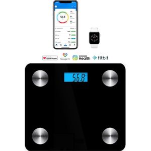 Slimme Personenweegschaal met Lichaamsanalyse App - Vetpercentage - Weegschaal - Smart Weight Scale