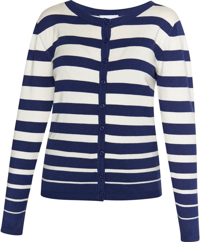 usha - Strickjacke - Maritiem Streifendesign - Vesten