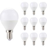 Kobi - LED Lamp Mini Bolvorm E14 - 6W - 470lm - 6000K - Voor Keuken en Toilet - 10 stuks