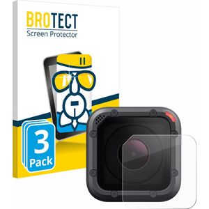 BROTECT - Screenprotector voor GoPro Hero 5 Session Lens (Behuizing) - Folie Beschermfolie Beschermglas transparant 3 Stuks