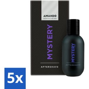 Amando - Mystery - Aftershave - Voor Mannen - 50 ml - Bulkverpakking - 5 stuks