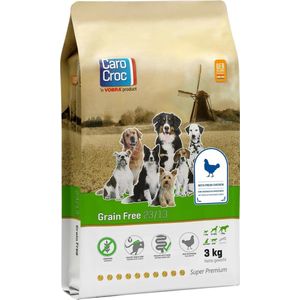 Carocroc Grain Free - Hondenvoer - 3 kg