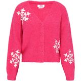 MYMO Gebreid vest  pink / wit