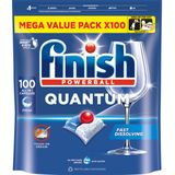 Finish Vaatwastabletten Quantum All in 1 Regular - 100 stuks