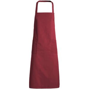 Kentaur Bib apron w. pockets 30340-102 - Bordeaux - 1