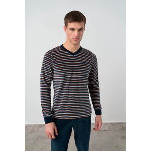 Vamp! Pyjama Heren Velours Blue Salute 17691/617 XXL