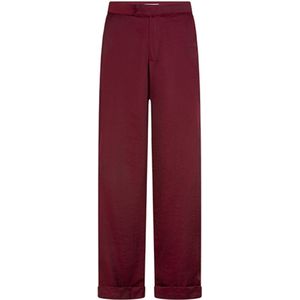 Lofty Manner Broek Trouser Svea Burgundy Red Dames Maat - XS