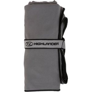 Highlander Handdoek 75 X 130 Cm Microfiber Grijs 2-delig