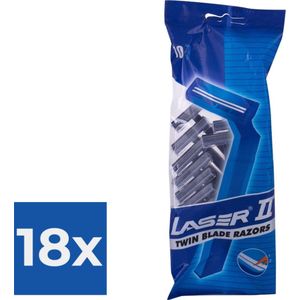 Laser 2 Scheermesjes - wegwerp - actie - Voordeelverpakking 18 stuks