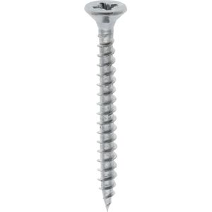 Deltafix spaanplaatschroef platkop / torx / met nibs / type 17 snijpunt verzinkt 4.0 x 50 mm 200 st.