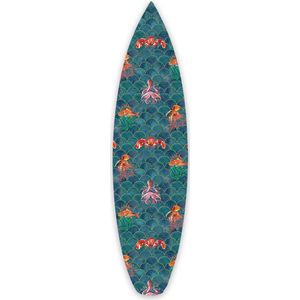 Surfboard Wall Decoration Hippy Fish