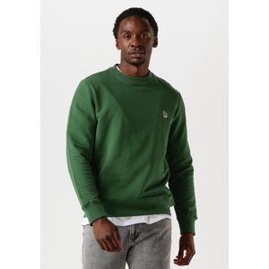 Paul Smith Mens Reg Fit Sweatshirt Zebra Truien & Vesten Heren - Sweater - Hoodie - Vest- Groen - Maat S