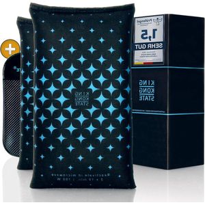 Verpakking van 2 stuks Luchtontvochtiger auto - Ontvochtigingskussen voor beslagen autoruiten met anti-condensvulling - Anti-slip pad